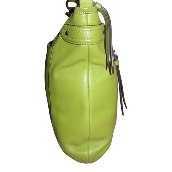 Coach 2013 Legacy Avocado Green Leather Messenger Crossbody handbag Swing pack - Picture 3 of 14